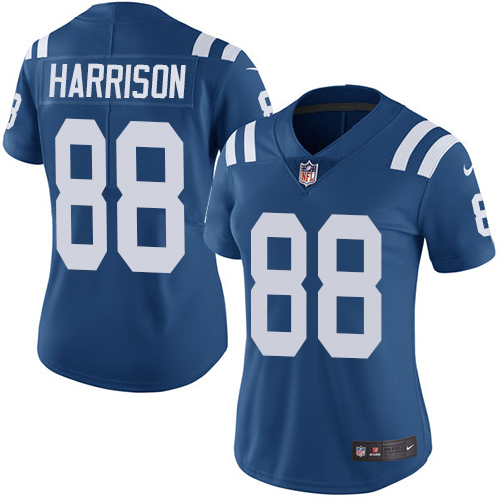 Indianapolis Colts #88 Limited Marvin Harrison Royal Blue Nike NFL Home Women Vapor Untouchable jerseys